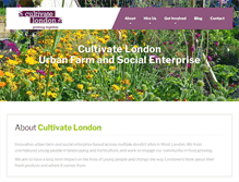 Tablet Screenshot of cultivatelondon.org